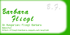 barbara fliegl business card